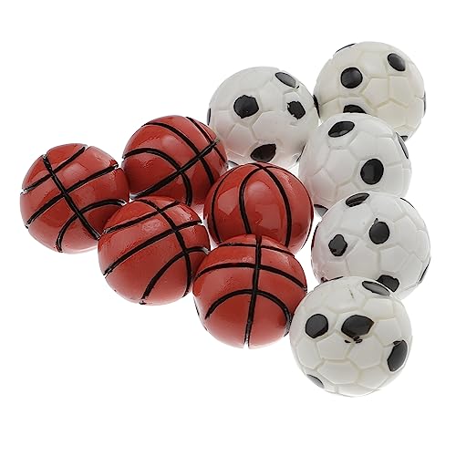 IMIKEYA 10Stücke Fußball Basketball Set Teiliges Zubehör Für Puppenhäuser Und Outdoor Szenen Robustes Material Fördert Kreativität Und Vorstellungskraft IMIKEYA 10Stücke Fußball Basketball Set Teiliges Zubehör Für Puppenhäuser Und Outdoor Szenen Robustes Material Fördert Kreativität Und Vorstellungskraft von IMIKEYA