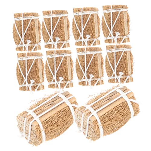 IMIKEYA 10Stücke Puppenhaus Bale Ornament Teiliges Puppenhaus Zubehör Für Kreative Mikrolandschaften Für DIY Miniaturzimmerdekoration Aus Sicherem Holzmaterial Gefertigt IMIKEYA 10Stücke Puppenhaus Bale Ornament Teiliges Puppenhaus Zubehör Für Kreative Mikrolandschaften Für DIY Miniaturzimmerdekoration Aus Sicherem Holzmaterial Gefertigt von IMIKEYA