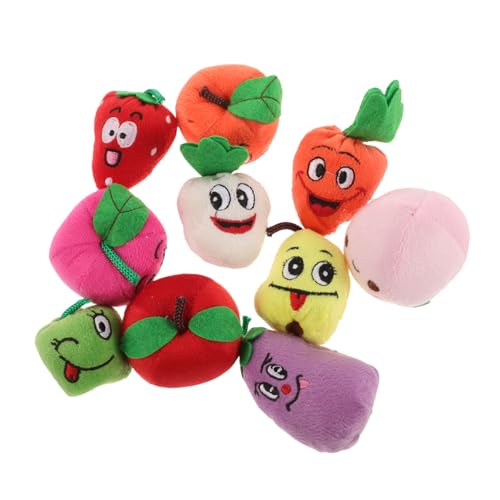 IMIKEYA 10Stücke Teiliges Fingerpuppen Spielzeugset Aus Cartoon Früchte Für Geschichtenerzählen Und Kreative Interaktionen von IMIKEYA