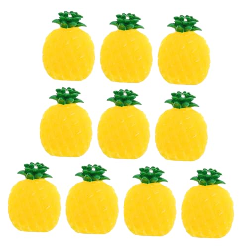 IMIKEYA Lebensechtes Obstmodell-Set – 10-teiliges Mini-Ananas-Spielzeug Künstlich Zur Dekoration Als Foto-Requisite von IMIKEYA