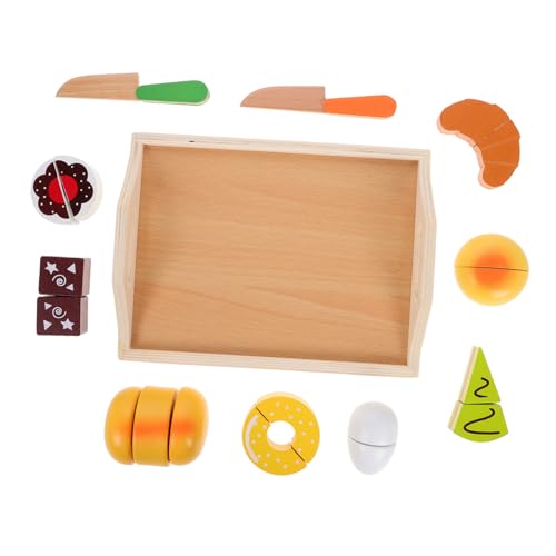 IMIKEYA 11 Stück Nachmittagstee Kinderbäckerei Spielset Lebensmittelspielzeug Für Kleinkinder Holz Essen Hölzern IMIKEYA 11 Stück Nachmittagstee Kinderbäckerei Spielset Lebensmittelspielzeug Für Kleinkinder Holz Essen Hölzern von IMIKEYA