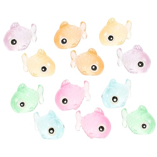 IMIKEYA 12 Stck. Teiliges Mini Leuchtende Fische Resin Figuren Bunte Miniatur Fischdekoration mit Nachleuchteffekt Detaillierte Aquarium und Mini Landschaftsornamente für Aquarium und IMIKEYA 12 Stck. Teiliges Mini Leuchtende Fische Resin Figuren Bunte Miniatur Fischdekoration mit Nachleuchteffekt Detaillierte Aquarium und Mini Landschaftsornamente für Aquarium und von IMIKEYA
