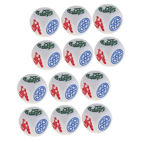 IMIKEYA 12 Stück Brettspiele Vintage Party Game Dices Kreative Spielrequisiten mit Runden Ecken für Partys und Gesellige Runden IMIKEYA 12 Stück Brettspiele Vintage Party Game Dices Kreative Spielrequisiten mit Runden Ecken für Partys und Gesellige Runden von IMIKEYA