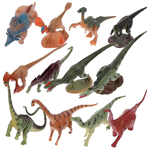 IMIKEYA 12 Stück Dinosaurier Modell Dinosaurier Dinosaurier Miniatur Dinosaurier Figuren Dinosaurier Figuren Kinderspielzeug Kunststoff Dinosaurier Actionfiguren Mini Dinosaurier Modell von IMIKEYA