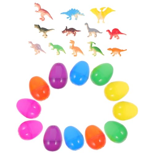 IMIKEYA 12 Stück Dinosaurier-Osterei- Ostereierfüller Osterdinosaurier Drachen thematisiert Jumbo ostern ostergeschenke Ostereier stopfen Ostereier öffnen Plastik von IMIKEYA
