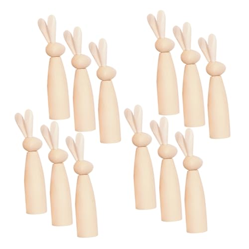 IMIKEYA 12 Stück Hasenkopf-holzfigur Kaninchen-peg-puppen Hasen-steckfiguren Steckpuppen Unvollendet Unfertige Hasenpuppen Kaninchen-skulptur Unbemalte Hasenfigur Kaninchenfigur Leer Beige IMIKEYA 12 Stück Hasenkopf-holzfigur Kaninchen-peg-puppen Hasen-steckfiguren Steckpuppen Unvollendet Unfertige Hasenpuppen Kaninchen-skulptur Unbemalte Hasenfigur Kaninchenfigur Leer Beige von IMIKEYA