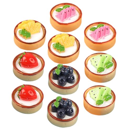IMIKEYA 12 Stück Künstliche Lebensmittelquelle Künstliche Früchte Kuchen Food-Requisiten- Gefälschtes Küchenspielzeug Dessert-Modell- Mini-küchenszenendekor Harz von IMIKEYA