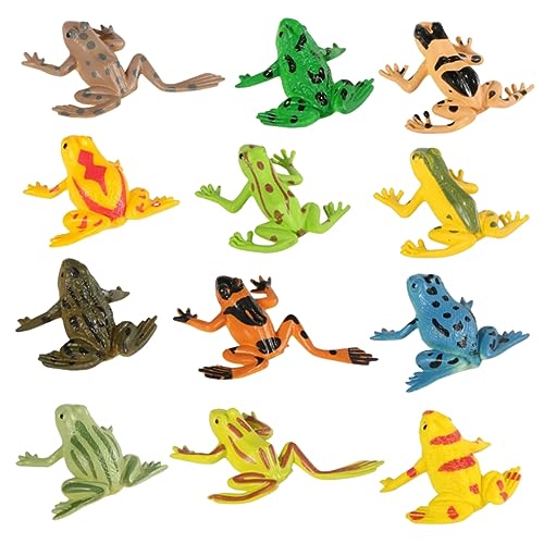 IMIKEYA 12 Stück Massives Froschmodell Miniatur Frösche Für Jungen Kinderspielzeug Frosch Minifiguren Mini Frösche Aus Kunststoff Künstliche Frösche Froschfiguren Dekoration IMIKEYA 12 Stück Massives Froschmodell Miniatur Frösche Für Jungen Kinderspielzeug Frosch Minifiguren Mini Frösche Aus Kunststoff Künstliche Frösche Froschfiguren Dekoration von IMIKEYA