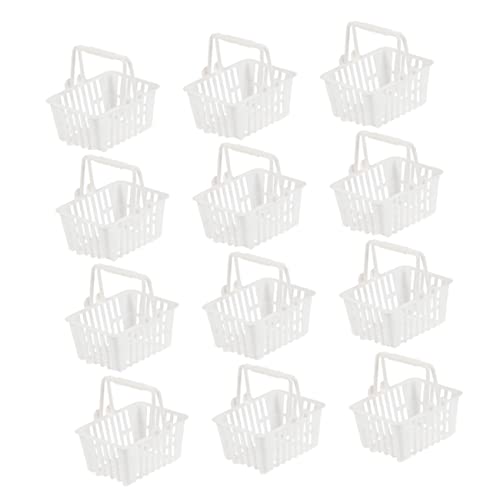 IMIKEYA 12 Stück Mini-Einkaufskorb Einkaufswagen für klein Mädchen Weiden kaufmannsladen kinderladen Toys Store Mini Körbe Mini-Süßigkeiten-Korb Plastik Weiß IMIKEYA 12 Stück Mini-Einkaufskorb Einkaufswagen für klein Mädchen Weiden kaufmannsladen kinderladen Toys Store Mini Körbe Mini-Süßigkeiten-Korb Plastik Weiß von IMIKEYA
