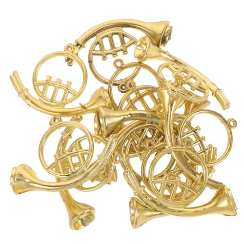 IMIKEYA 12 Stück Mini-Instrumente Miniatur-Musikinstrument Miniatursachen Miniaturen Mini-Musikinstrument- Mini-Ornamente Für Musikinstrumente Kunststoffinstrumente Golden Plastik von IMIKEYA