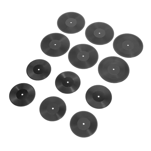 IMIKEYA 12 Stück Mini Schallplatten Puppenhaus Kleine Puppenhausfenster Miniaturspielzeug Menschen Dekore Miniaturen Puppen Mini Spielzeit Entzückendes Babyspielzeug von IMIKEYA