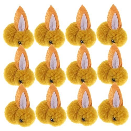 IMIKEYA 12 Stück Plüschhase Cuddly Bunny Weihnachts Party weihnachtliche Soft Toy ausgestopft Kaninchen Kleiner Hase Plüsch Plüsch-Hasen-Dekoration Light Brown von IMIKEYA