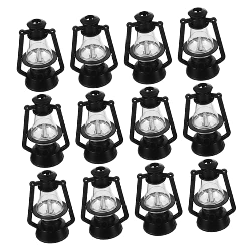 IMIKEYA 12 Stück Retro Petroleumlampen Ornamente Puppenhaus Für Kleine Winzige Warme Mini Modellpuppen Kleines Beleuchtungszubehör Moderne Dekorationen Vintage Hauslampen von IMIKEYA