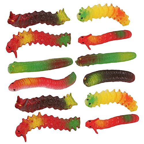 IMIKEYA 12 Stück Simulationsfehler Streich Halloween Verrückt Simulation Raupe Realistische Kriechende Insekten Realistische Raupe Simulierter Wurm Wurm-Modell Gefälscht Plastik IMIKEYA 12 Stück Simulationsfehler Streich Halloween Verrückt Simulation Raupe Realistische Kriechende Insekten Realistische Raupe Simulierter Wurm Wurm-Modell Gefälscht Plastik von IMIKEYA