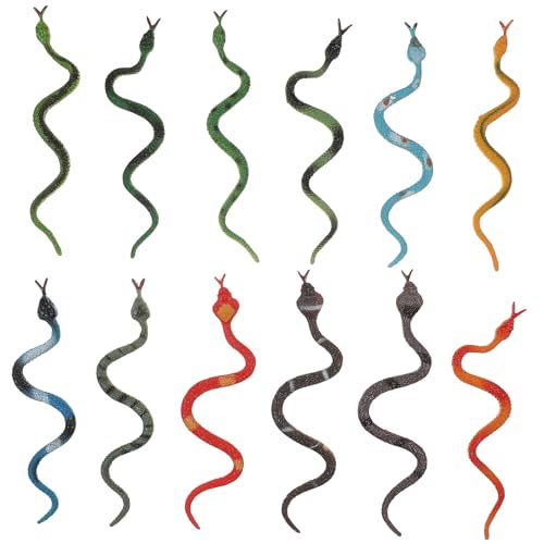 IMIKEYA 12 Stück Simulierte Schlangenmodelle Ferngesteuertes Schlangenspielzeug Set Figuren Aus Plüsch Halloween Dekorationen Fürs Auto Schlangenfiguren Mini Schlange Realistische IMIKEYA 12 Stück Simulierte Schlangenmodelle Ferngesteuertes Schlangenspielzeug Set Figuren Aus Plüsch Halloween Dekorationen Fürs Auto Schlangenfiguren Mini Schlange Realistische von IMIKEYA