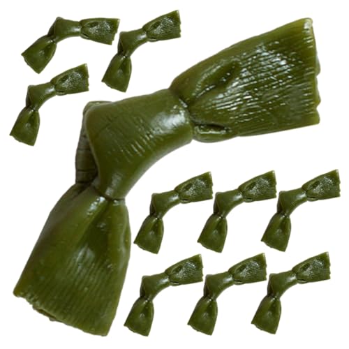 IMIKEYA 12 Stück Simuliertes Kelp -knotenmodell Gefälscht Künstlich Lebensmittel Simulation Eines Algenknotens Simulation Eines Seetangknotenmodells Kelp-Knoten-Display-Requisite Grün PVC von IMIKEYA