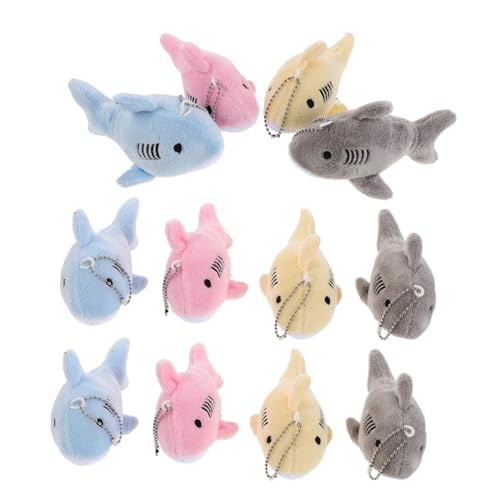 IMIKEYA 12 Stück Teiliges Mini Plüsch Shark Keychain Anhänger Niedliche Gefüllte Hai-tiercharms Vielseitige Rucksack Autoschlüsselanhänger Ozeanisches Partymotiv Bunte Farbmischung IMIKEYA 12 Stück Teiliges Mini Plüsch Shark Keychain Anhänger Niedliche Gefüllte Hai-tiercharms Vielseitige Rucksack Autoschlüsselanhänger Ozeanisches Partymotiv Bunte Farbmischung von IMIKEYA