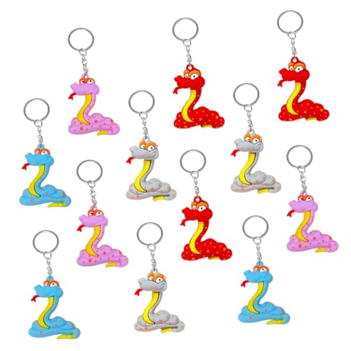 IMIKEYA 12 Stück Teiliges Snake Keyring mit Niedlichen Cartoon Schlangenanhängern Vielseitige Tieranhänger für Jungel Mottopartys Chinesisches Neujahrsfest Bunte Taschen und Schlüssel Deko IMIKEYA 12 Stück Teiliges Snake Keyring mit Niedlichen Cartoon Schlangenanhängern Vielseitige Tieranhänger für Jungel Mottopartys Chinesisches Neujahrsfest Bunte Taschen und Schlüssel Deko von IMIKEYA