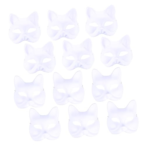 IMIKEYA 12 Stück Teiliges Tiermasken aus Pappmaché Kreative DIY Tiermasken für Ausmalen und Gestalten für Fasching Kostümpartys und Besondere Anlässe IMIKEYA 12 Stück Teiliges Tiermasken aus Pappmaché Kreative DIY Tiermasken für Ausmalen und Gestalten für Fasching Kostümpartys und Besondere Anlässe von IMIKEYA