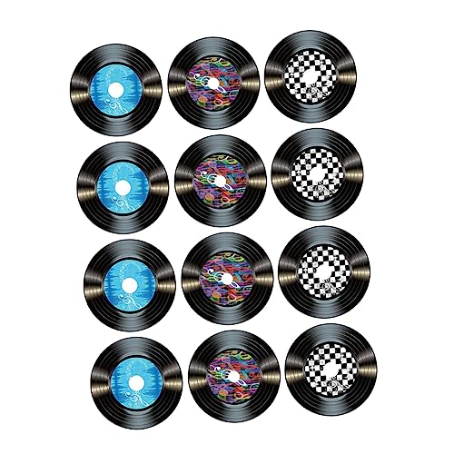 IMIKEYA 12 Stück Vintage Schallplatten Wanddekoration Retro Cd Wandornamente für Bar und Restaurant Kreative Wandgestaltung für Nostalgische IMIKEYA 12 Stück Vintage Schallplatten Wanddekoration Retro Cd Wandornamente für Bar und Restaurant Kreative Wandgestaltung für Nostalgische von IMIKEYA