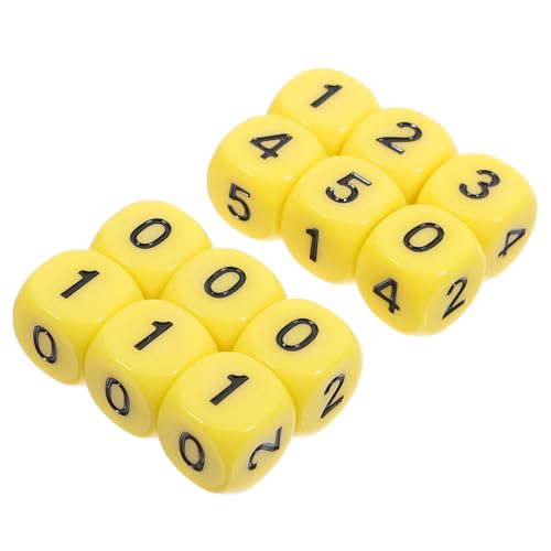 IMIKEYA 12 Stücke Farbige 6-Seitige Würfel Satz für Brettspiele und Partyspiele Tragbare Acrylwürfel mit Großen Zahlen für und Außenbereich IMIKEYA 12 Stücke Farbige 6-Seitige Würfel Satz für Brettspiele und Partyspiele Tragbare Acrylwürfel mit Großen Zahlen für und Außenbereich von IMIKEYA