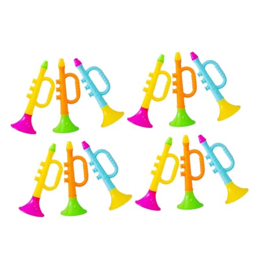 IMIKEYA 12stücke Stadionhörner Aus Kunststoff Lautstarke Trumpet Horns Für Sportveranstaltungen Partys Und Spiele Farbenfrohe Geräuschemacher Für Junge Mädchen Und Fans von IMIKEYA