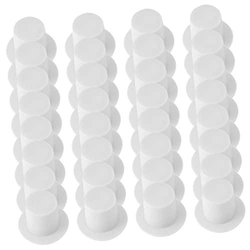 IMIKEYA 120 Stück Mini-kappe Miniatur-schneemannmützen Verrückter Hut Mini-hüte Für Puppenhäuser Kleine Weihnachtsmütze Bausätze Puppen-zylinder Bucket Hats Für Damen Plastik Weiß von IMIKEYA