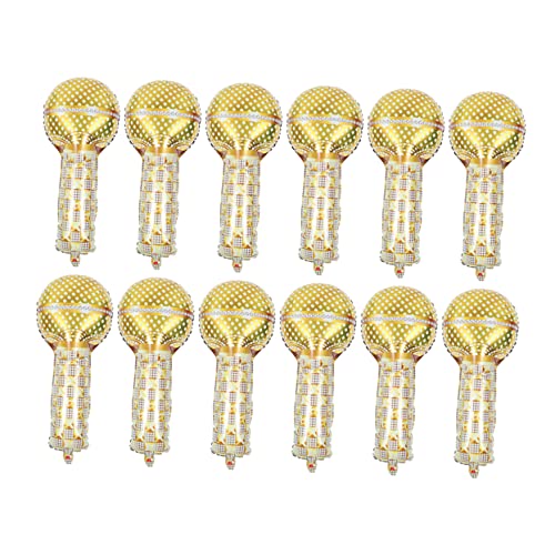 IMIKEYA 12Stücke Aufblasbare Mikrofon Luftballons Retro Jahre Party Dekoration Für Musik Themenfeiern Und Fotorequisiten Aus Langlebigem Aluminiumfolie IMIKEYA 12Stücke Aufblasbare Mikrofon Luftballons Retro Jahre Party Dekoration Für Musik Themenfeiern Und Fotorequisiten Aus Langlebigem Aluminiumfolie von IMIKEYA
