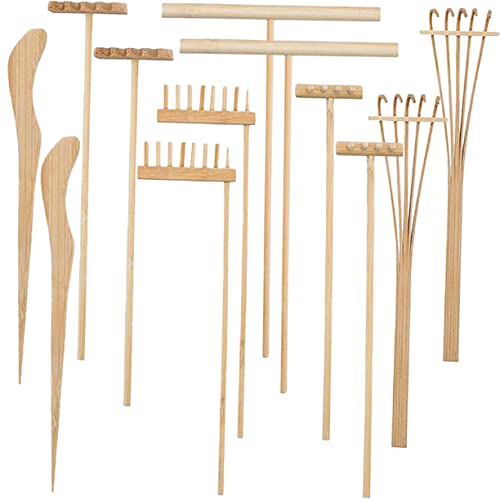 IMIKEYA 12Stücke Teiliges Mini Rakes Für Sandtisch Dekorative Gartenwerkzeuge Für Zen Meditation Und Kreative Szenenlayouts Im Innenbereich Für Mini Und Sandspiel IMIKEYA 12Stücke Teiliges Mini Rakes Für Sandtisch Dekorative Gartenwerkzeuge Für Zen Meditation Und Kreative Szenenlayouts Im Innenbereich Für Mini Und Sandspiel von IMIKEYA