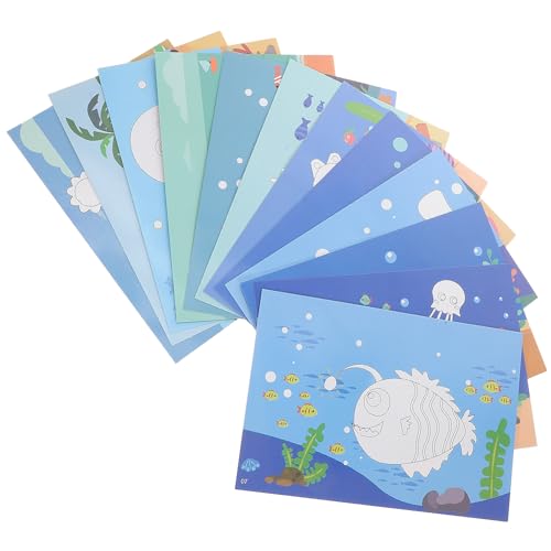 IMIKEYA 12Stücke Tier Puzzle Aufkleber Für Teiliges DIY Bastelmaterial Aus Eva Kreative Lernspielzeuge Kreativität Und Logischem Für Kinderpartys von IMIKEYA
