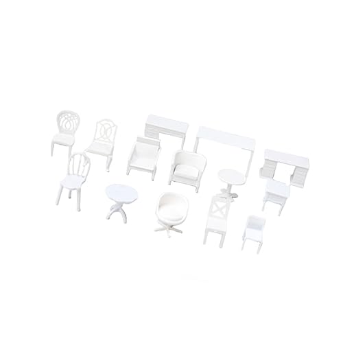 IMIKEYA 14 Stück Teiliges Mini Möbelset für Puppenhäuser Stühle und Schreibtisch im Mixed Style für Kinderzimmer zur Dekoration von Landschaften und Dollhouses Langlebig und Detailliert IMIKEYA 14 Stück Teiliges Mini Möbelset für Puppenhäuser Stühle und Schreibtisch im Mixed Style für Kinderzimmer zur Dekoration von Landschaften und Dollhouses Langlebig und Detailliert von IMIKEYA