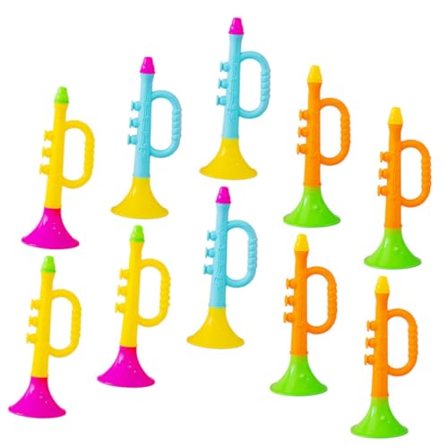 IMIKEYA 14stücke Teiliges Bunter Plastik-Trumpet-Horn Für Sportveranstaltungen Musikalisches Spielzeug Für Junge Mädchen Zum Anfeuern Von Fußballspielen Und Partys von IMIKEYA