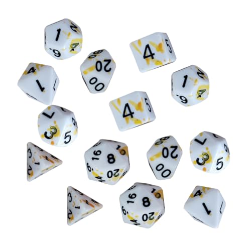 IMIKEYA 14 Stück Würfel gesetzt Zahlenwürfel Unterhaltungszubehör Tragbare Würfel Spielrequisiten unregelmäßige Würfel Brettspiele Würfel Acryl von IMIKEYA