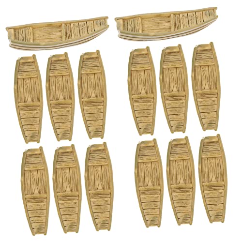 IMIKEYA 15 Stück Fischerboot Modell Bootsminiaturen Mini-Fischerboot Miniaturschiffmodelle für Fischerboote Party Miniaturfischen Miniaturboot Mini -Angelboote Harz von IMIKEYA