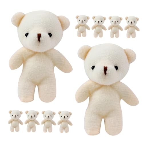 IMIKEYA 15 Stück Hängendes Mini-bär- Bär Ornament Multifunktionaler Bärenanhänger Mini-bärenfiguren Tragen Hängende Kleine Bären Stoff Beige von IMIKEYA