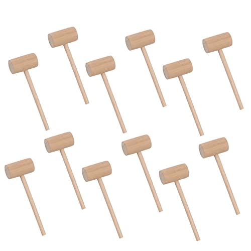 IMIKEYA 15 Stück Kleiner Hammer Mini Krabbe Hummer DIY-Werkzeuge zehn Hämmer Zubehör Meeresfrüchtewerkzeug Kuchenhämmer hölzern von IMIKEYA