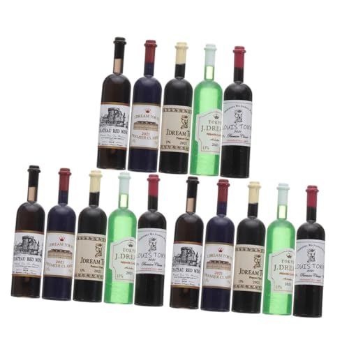 IMIKEYA 15 Stück Puppenhaus Wein bastelset bastelsets für bastelzeug für sammlerstücke Puppenhaus-Miniaturen Weinflaschen-Set Weinflaschen Miniatur Plastik IMIKEYA 15 Stück Puppenhaus Wein bastelset bastelsets für bastelzeug für sammlerstücke Puppenhaus-Miniaturen Weinflaschen-Set Weinflaschen Miniatur Plastik von IMIKEYA