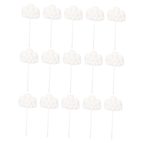 IMIKEYA 15 Stück Wolken Kucheneinlage Papieraufsatz Name Wolke Regentropfen Dekoration Geburtstagsdekorationen Wolken Kuchendekoration Hochzeit Oh Cartoon Schaum von IMIKEYA