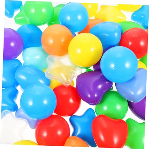 IMIKEYA 150 Stück Partyspielzeug Lieben Ball Pastellfarbene Pitballs Kinderspielzeug Für Bruchsichere Kugel Meeresball- Spielbälle Partydekoration Sternförmige Kugel Plastik von IMIKEYA