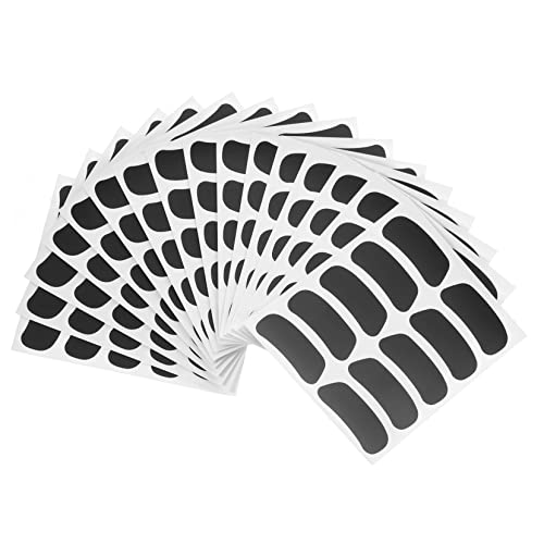 IMIKEYA 16 Blatt Augenaufkleber Lüfter Augenstreifen Baseball Aufkleber für Sportfans Fans Streifenaufkleber Baseball-Augenstreifen für PVC selbstklebend Black von IMIKEYA