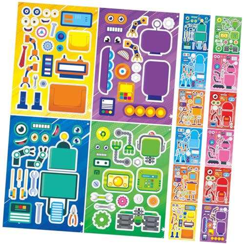 IMIKEYA 16 Blatt Puzzle-Aufkleber DIY-Roboteraufkleber Aufkleber-Puzzle Robotermusteraufkleber Tiere Aufkleber Party Gefälligkeiten Roboteraufkleber für Kleinkinder IMIKEYA 16 Blatt Puzzle-Aufkleber DIY-Roboteraufkleber Aufkleber-Puzzle Robotermusteraufkleber Tiere Aufkleber Party Gefälligkeiten Roboteraufkleber für Kleinkinder von IMIKEYA
