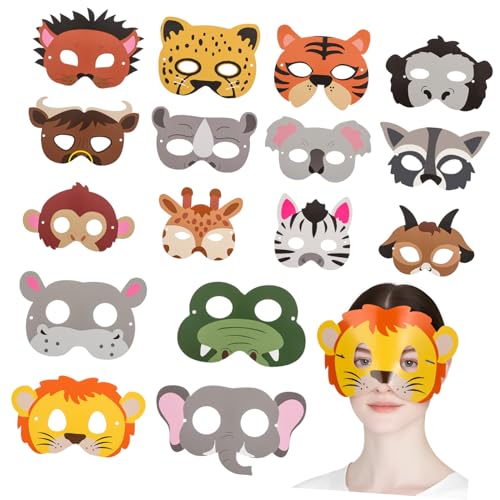 IMIKEYA 16 Stück Party-Maske faschingsmasken Karneval Masken Geburtstagsparty Masken lustige Papiermasken schmücken Wolf Halloween-Maske Halloween Masken Tiermasken Partymasken für IMIKEYA 16 Stück Party-Maske faschingsmasken Karneval Masken Geburtstagsparty Masken lustige Papiermasken schmücken Wolf Halloween-Maske Halloween Masken Tiermasken Partymasken für von IMIKEYA