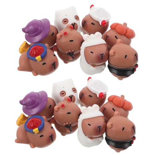 IMIKEYA 16stücke Mini Harz Tierfiguren Halloween Themen Tier Statuen Für Mikro Landschaft Fee Garten Tisch Dekorationen von IMIKEYA