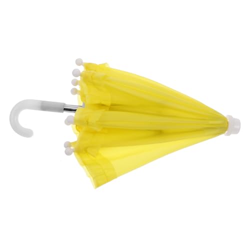 IMIKEYA 18 Puppenschirmspielzeug Regenschirm winzig puppenhauszubehör Puppen-Accessoire Puppen- Puppen-Parasol Gartenschirm für Pflanzen Mini- Metall Yellow IMIKEYA 18 Puppenschirmspielzeug Regenschirm winzig puppenhauszubehör Puppen-Accessoire Puppen- Puppen-Parasol Gartenschirm für Pflanzen Mini- Metall Yellow von IMIKEYA