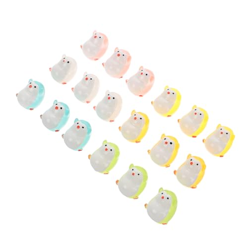 IMIKEYA 18 Stück Leuchtende Pinguinpuppe Süße Spielzeugfiguren Pinguine Plüschdekor Statuen Mini Geburtstagsfeier Pinguinspielzeug Pinguin Charms Pinguin Ornament Kunststoff von IMIKEYA