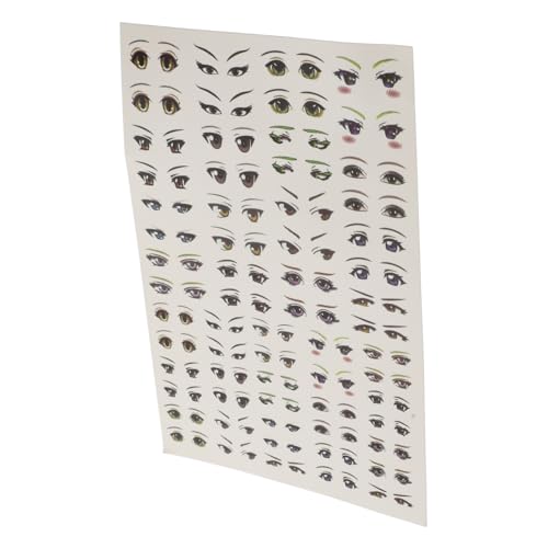IMIKEYA 1Blatt Cartoon Augen Aufkleber Für Puppen DIY Bastelmaterialien Selbstklebende Augapfelaufkleber Für Kreative Kinderprojekte Mit Verschiedenen Designs von IMIKEYA