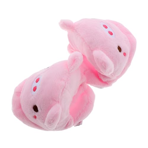 IMIKEYA 1Paar Plüsch Pantoffeln Für Mädchenpuppen Niedliche Tierdesigns Puppenschuhe Zubehör Für Puppen Slipper Für Winter von IMIKEYA