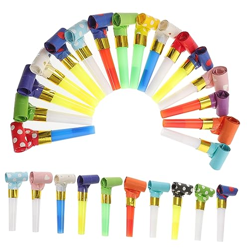 IMIKEYA 50 Stücke Kinder Party Spielzeug Bunte Pfeife Geburtstag Halloween Hochzeit Karneval Urlaub Dekorationen von IMIKEYA