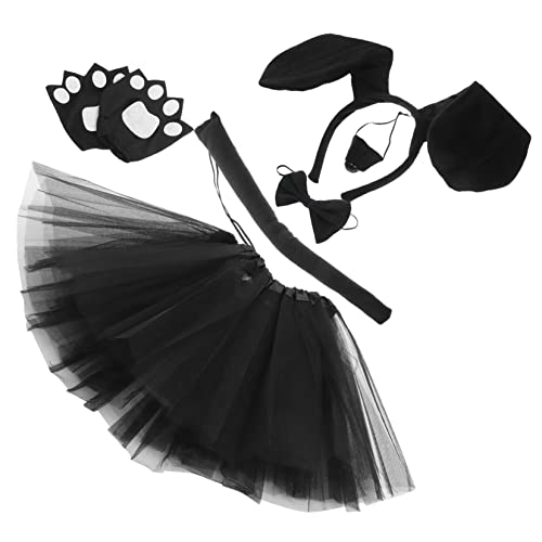 IMIKEYA 1Satz Cosplay Hundeohren Stirnband mit Tutu Rock Handschuhen und Gefälschter für Fotorequisiten und Aufführungen für Halloween und Kostümpartys IMIKEYA 1Satz Cosplay Hundeohren Stirnband mit Tutu Rock Handschuhen und Gefälschter für Fotorequisiten und Aufführungen für Halloween und Kostümpartys von IMIKEYA