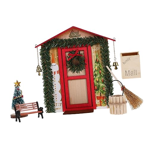 IMIKEYA 1Satz Dekoration Für Puppenhaus Weihnachten Tür Requisiten Für Puppenhaus Szenen DIY Weihnachtsatmosphäre Mit Roter Tür Dekorationsartikel IMIKEYA 1Satz Dekoration Für Puppenhaus Weihnachten Tür Requisiten Für Puppenhaus Szenen DIY Weihnachtsatmosphäre Mit Roter Tür Dekorationsartikel von IMIKEYA